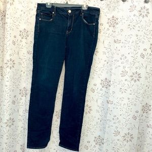 American Eagle Skinny Dark Wash Jeans Size 14 Extra Long